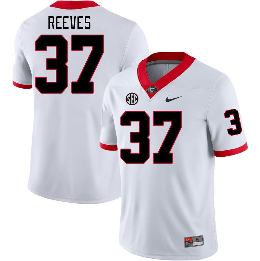 Men #37 Izayah Reeves Georgia Bulldogs College Football Jerseys Stitched Sale-White